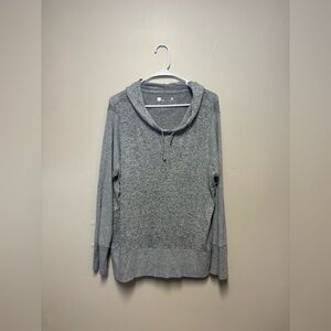 Xersion Heather Gray Women's Cowl Neck Sweater